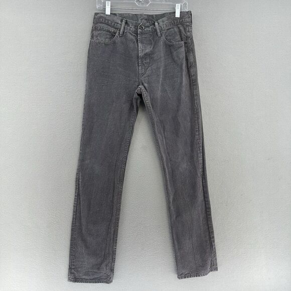 2012 Gap‎ 1969 Button Fly Slim Straight Gray Denim Jeans Mens 30x32 Indie Skater - Picture 1 of 9